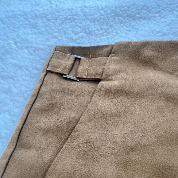 Brown Suede Shorts - Picture 2 of 4